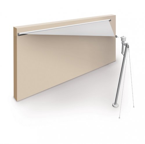 MARINA S5: VELA TRIANGOLARE MOTORIZZATA IN ACCIAIO INOX PER GIARDINI E LOCALI ESCLUSIVI