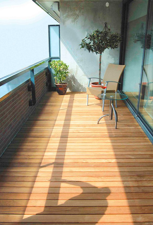 Pavimentazione da esterno in Teak
