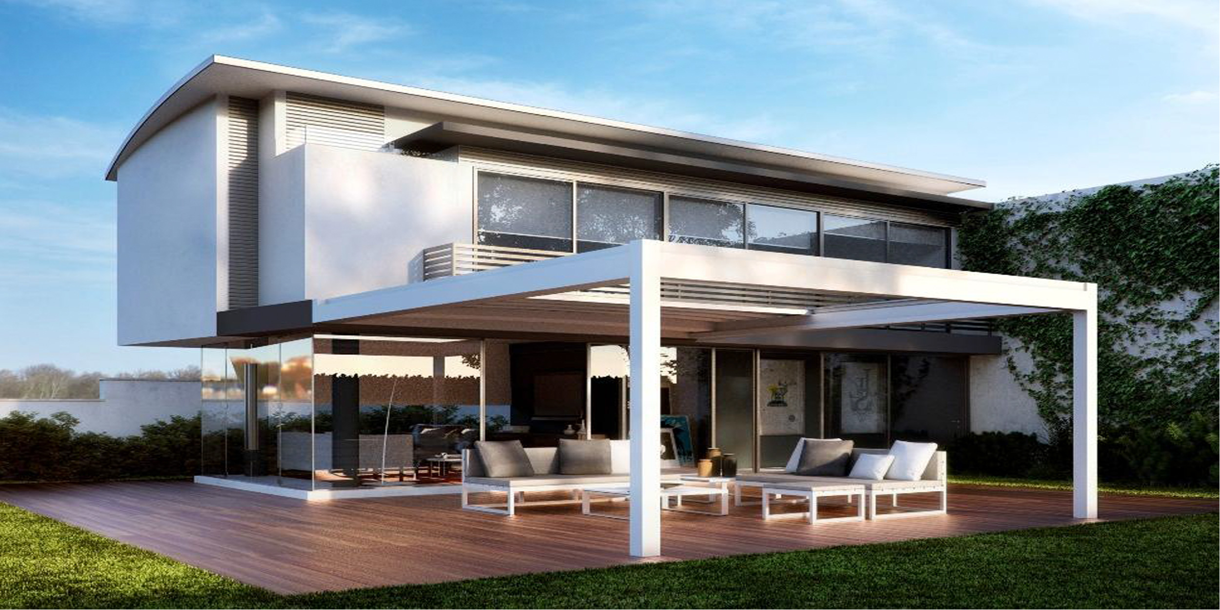 Pergola Rialto Pratic in alluminio telo retrattile
