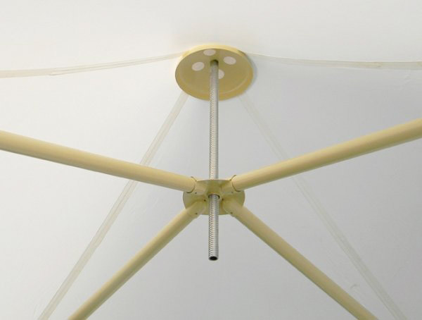 Gazebo autoportante in acciaio, tetto in PVC