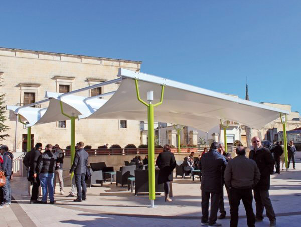 Tensostruttura in acciaio ed alluminio