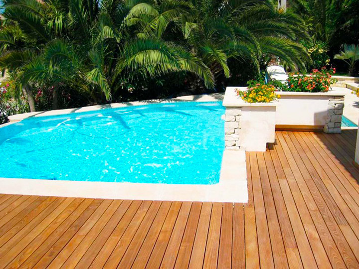 Pavimentazione da esterno in Teak