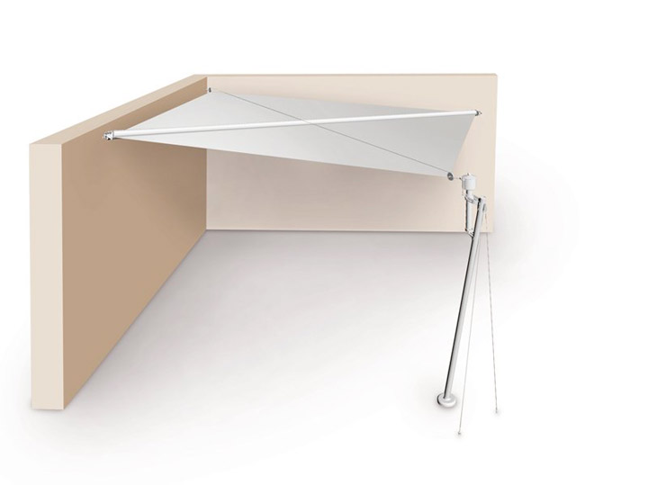 Vela ombreggiante motorizzata per giardino