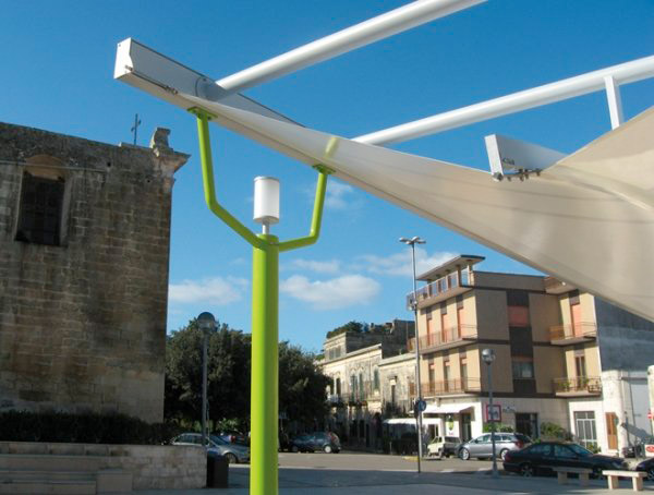 Tensostruttura in acciaio ed alluminio