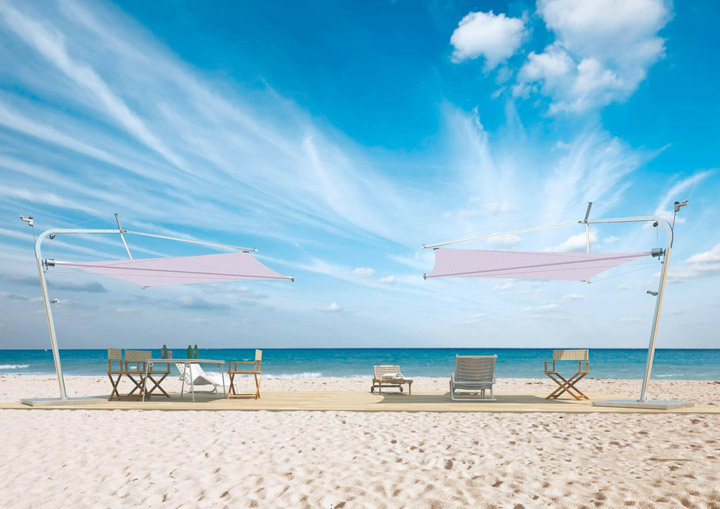 LIBERA: VELA OMBREGGIANTE ORIENTABILE A 360&deg; CON TECNOLOGIA NAUTICA