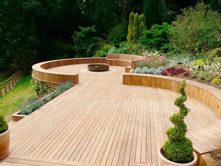 Pavimentazione da esterno in Teak
