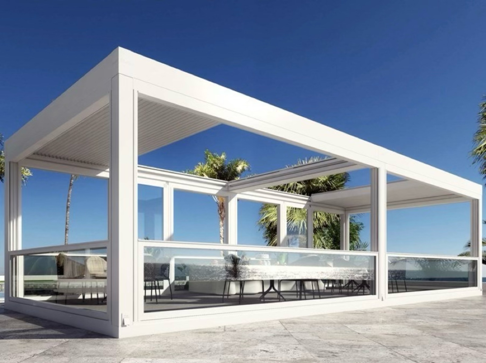 Pergole in alluminio moderne