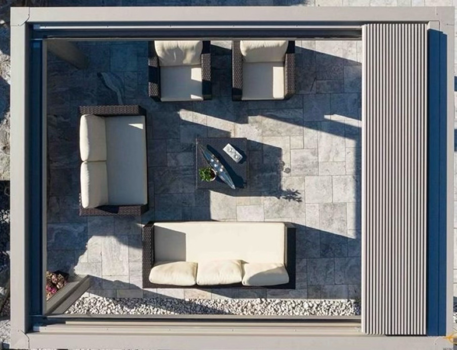 pergole motorizzate con lamelle orientabili